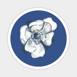 Blue Fleur Magnet